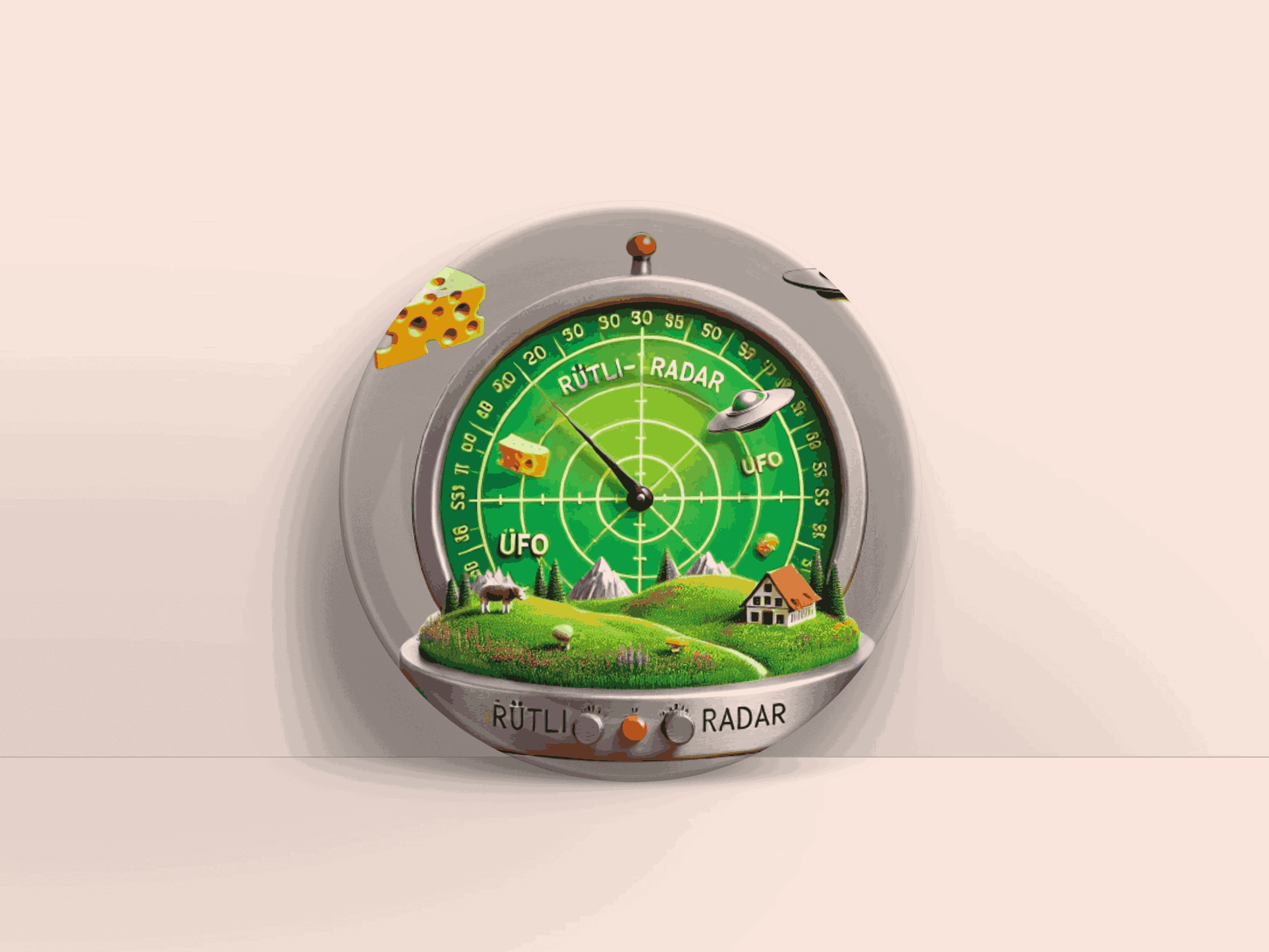 RÜTLI-RADAR Porzellanteller (1 Stk.)